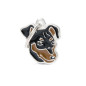 MY FAMILY Médaille Friends Pinscher Noir Focato