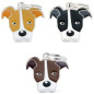 MY FAMILY Médaille Friends Pitbull Blanc et Noir