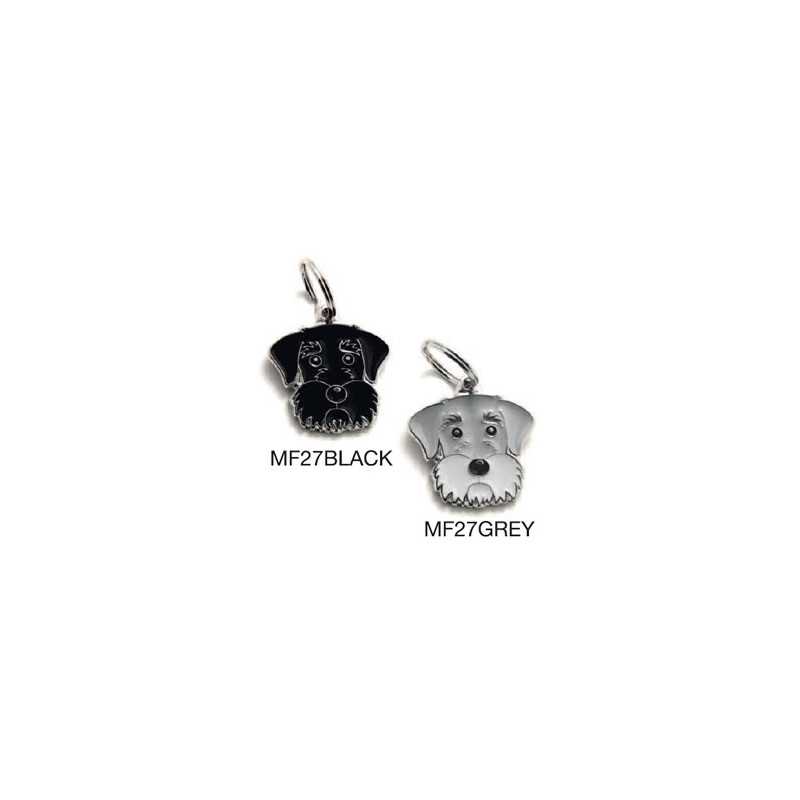 MY FAMILY Médaille Friends Schnauzer Grigio MY FAMILY Médaille Friends Schnauzer Grigio