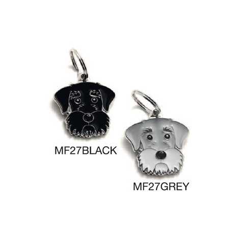 MY FAMILY Medaglietta Friends Schnauzer Grigio - 
