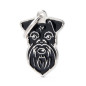 MY FAMILY Médaille Friends Schnauzer Noir