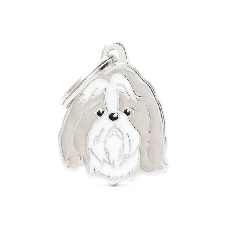 MY FAMILY Médaille Friends Shih Tzu Grigio