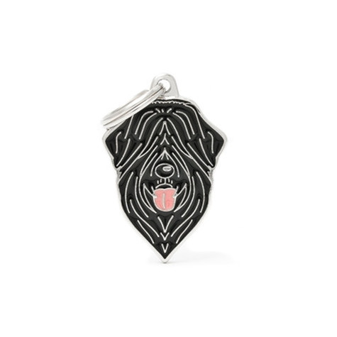 MY FAMILY Black Russian Friends Terrier ID Tag