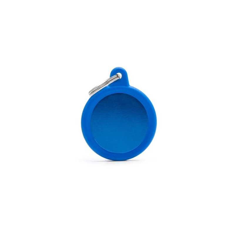 MY FAMILY Médaille Hushtag Cerchio Aluminium Bleu avec Gomma Bleu MY FAMILY Médaille Hushtag Cerchio Aluminium Bleu avec Gomma Bleu