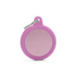 MY FAMILY Médaille Hushtag Cerchio Aluminium Rose avec Gomma Rose