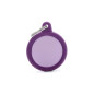 MY FAMILY Médaille Hushtag Cerchio Aluminium Violet avec Gomma Violet