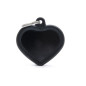 MY FAMILY Médaille Hushtag Cuore Aluminium Noir avec Gomma Nera