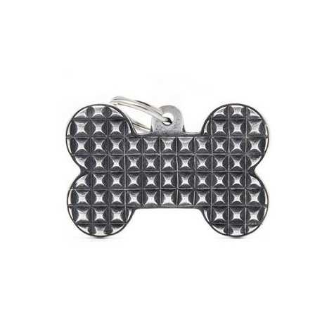 MY FAMILY Medaglietta Osso XL con Borchie - 