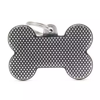 MY FAMILY Medaglietta Osso XL con Rombi - 