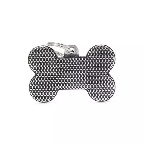 MY FAMILY Medaglietta Osso XL con Rombi - 