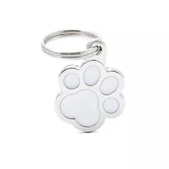 MY FAMILY Big White Paw Tag