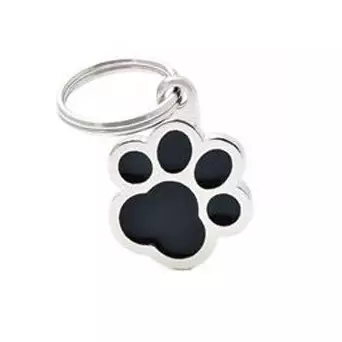 MY FAMILY Big Black Paw Tag