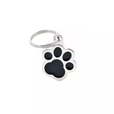 MY FAMILY Big Black Paw Tag