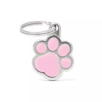 MY FAMILY Big Pink Paw Tag