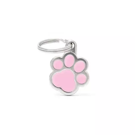 MY FAMILY Big Pink Paw Tag