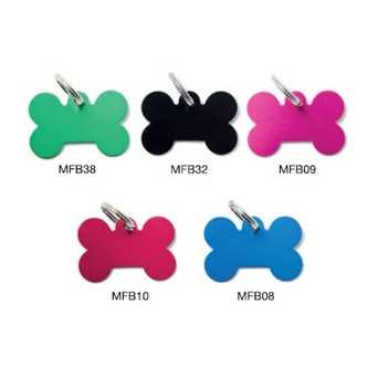 MY FAMILY Medaglietta Basic Osso Grande Alluminio Verde - 