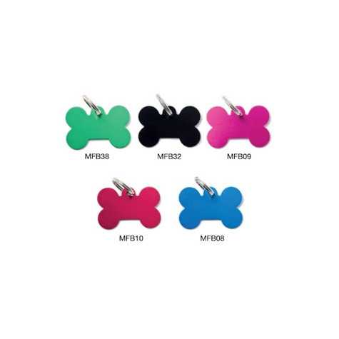 MY FAMILY Medaglietta Basic Osso Grande Alluminio Verde - 