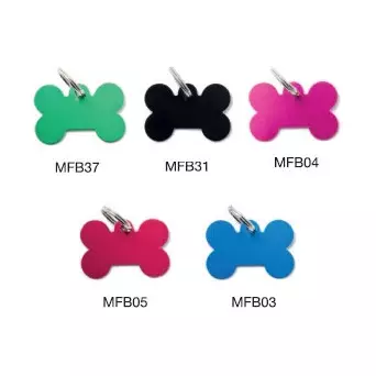 MY FAMILY Basic Small Bone Aluminium Blau