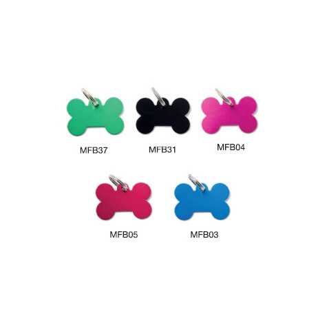MY FAMILY Médaille Basic Os Piccolo Aluminium Noir