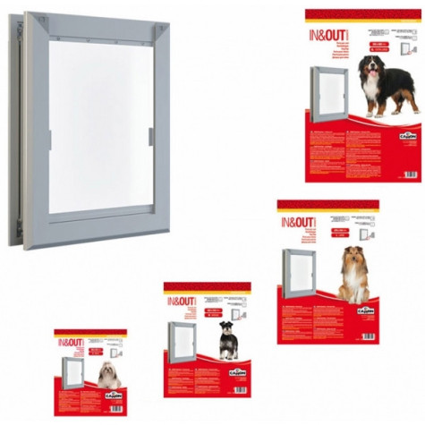 CAMON IN & OUT Aluminum Medium Door X Dogs 22.2 x 31.8 cm