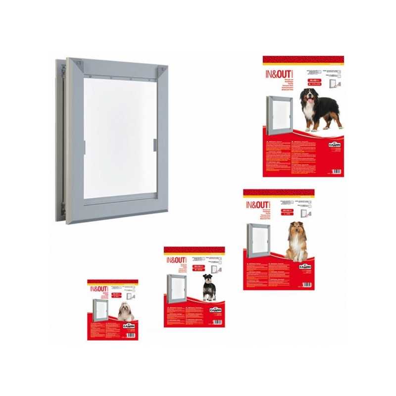 CAMON IN et OUT Aluminium Large Porta pour Chiens CAMON IN et OUT Aluminium Large Porta pour Chiens