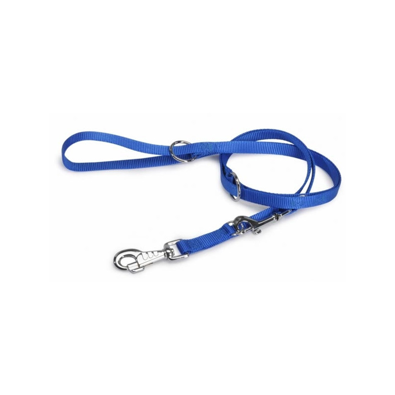 Camon - Laisse Addestramento Doppio Nylon bleu F131/A.02 Camon - Laisse Addestramento Doppio Nylon bleu F131/A.02
