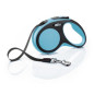 FLEXI New Comfort Blue Leash mit 5m Gurtband. Größe S