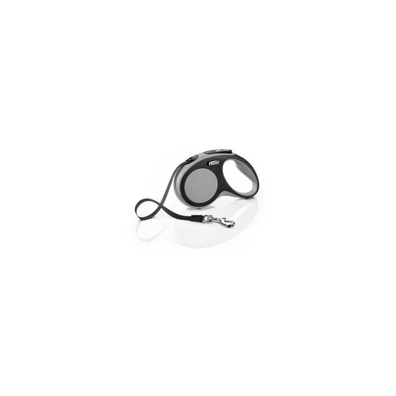 FLEXI Laisse New Comfort Grigio Antracite avec Sangle da 5 mt. Taille M