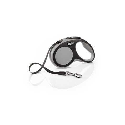 FLEXI Laisse New Comfort Grigio Antracite avec Sangle da 5 mt. Taille L