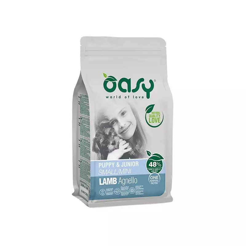 OASY One Animal Protein Puppy & Junior Small & Mini mit Lamm 800 gr. OASY One Animal Protein Puppy & Junior Small & Mini mit Lamm 800 gr.