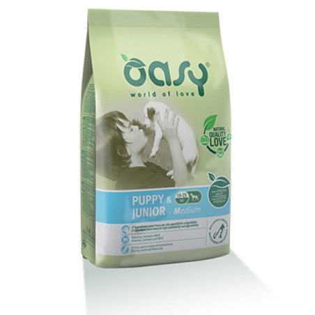 OASY Puppy&Junior Medium con Pollo 12 kg. - 