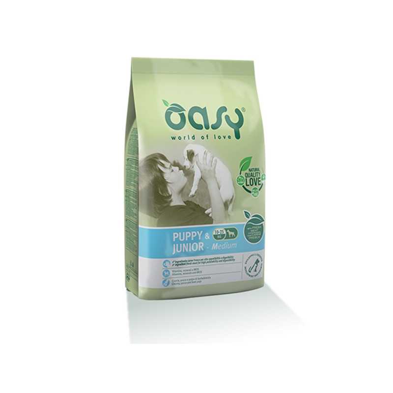 OASY Puppy et Junior Medium avec Poulet 3 kg. OASY Puppy et Junior Medium avec Poulet 3 kg.