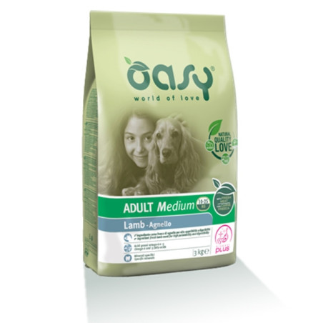 OASY Adult Medium con Agnello 3 kg. - 