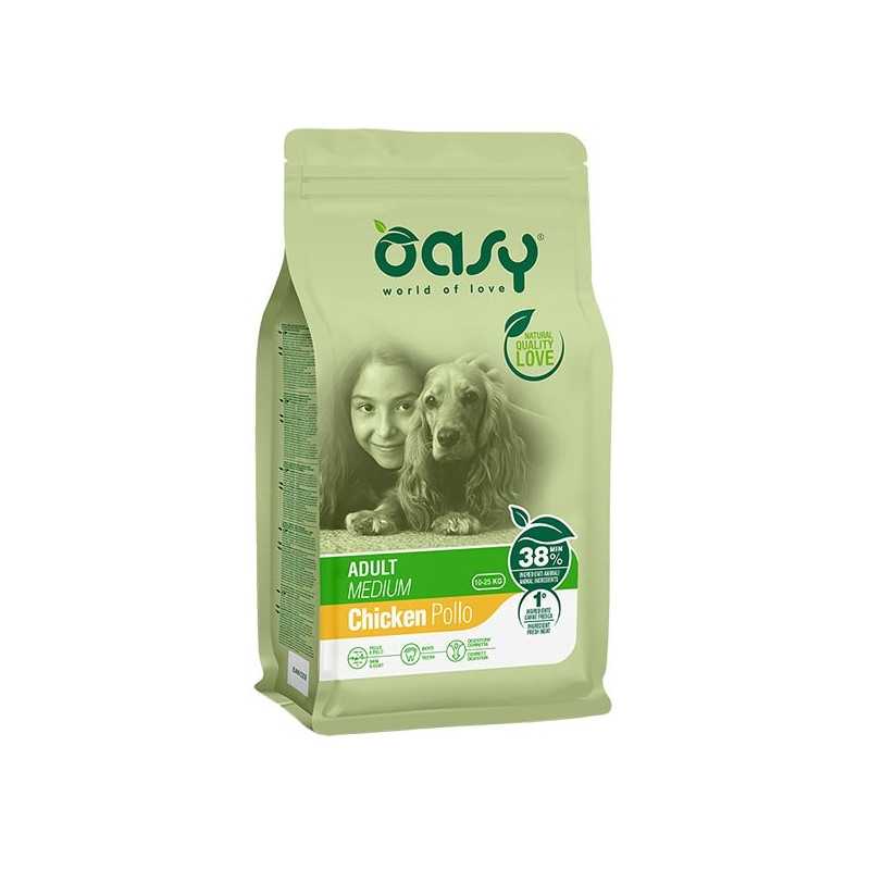 OASY Adult Medium avec Poulet 3 kg. OASY Adult Medium avec Poulet 3 kg.