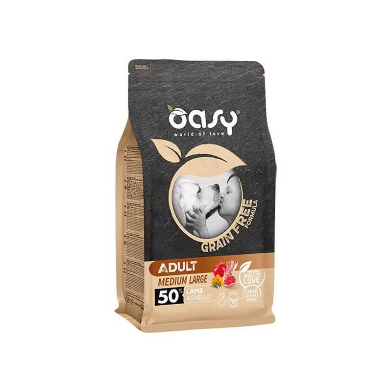 OASY Grain Free Adult Medium et Large avec Agneau 12 kg. OASY Grain Free Adult Medium et Large avec Agneau 12 kg.