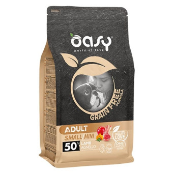 OASY Grain Free Adult Small&Mini con Agnello 2,5 kg. - 