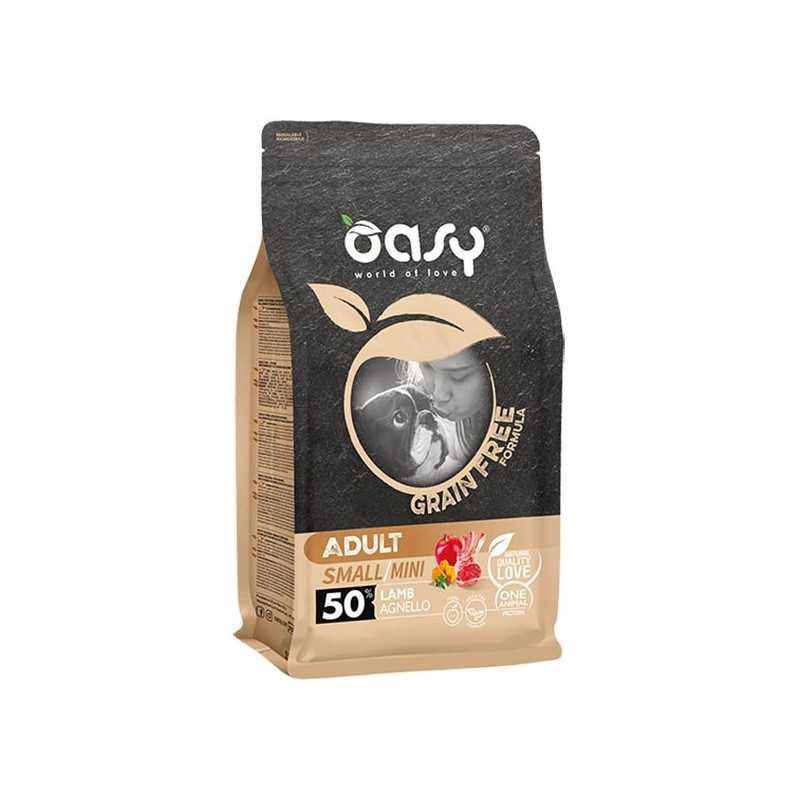 OASY Grain Free Adult Small et Mini avec Agneau 2,5 kg.