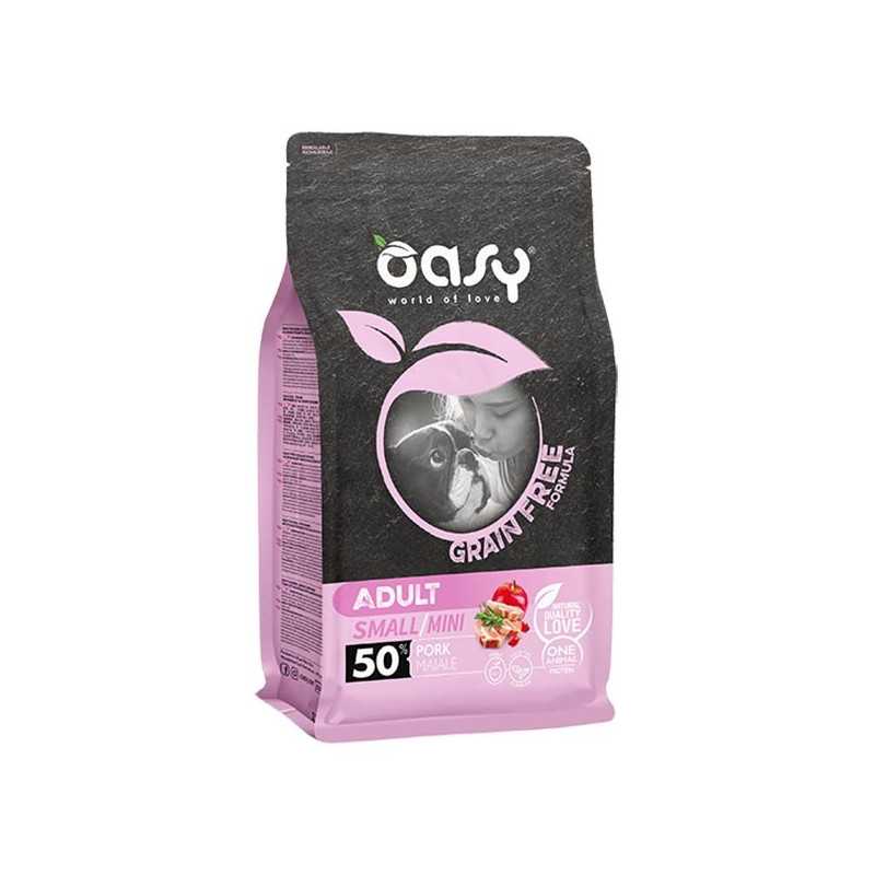 OASY Grain Free Adult Small et Mini avec Porc 800 g. OASY Grain Free Adult Small et Mini avec Porc 800 g.