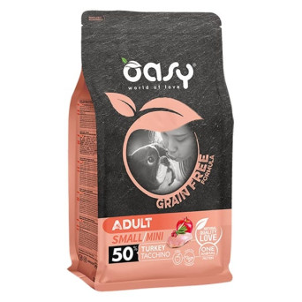 OASY Grain Free Adult Small&Mini con Tacchino 800 gr. - 