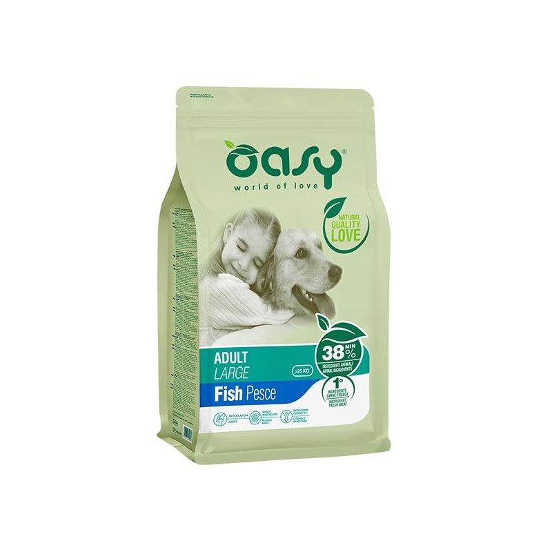 OASY Lifestage Adult Large con Pesce 3 kg.