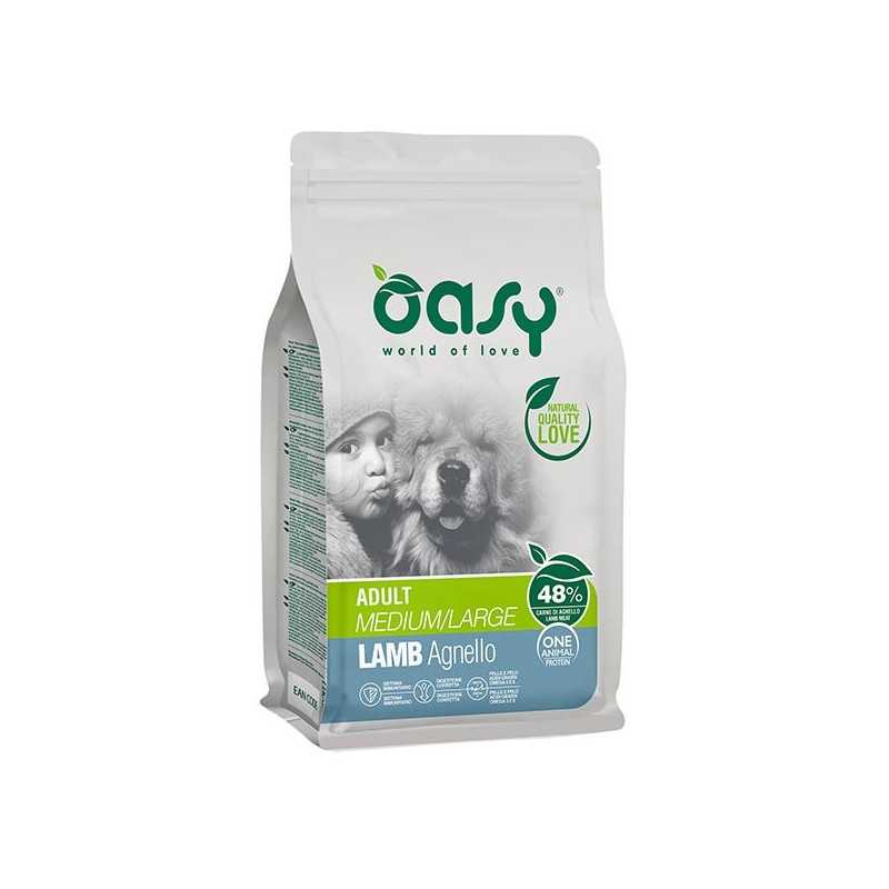 OASY One Animal Protein Adult Medium et Large avec Agneau 2,5 kg. OASY One Animal Protein Adult Medium et Large avec Agneau 2,5 kg.