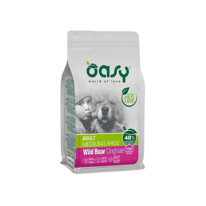 OASY One Animal Protein Adult Medium et Large avec Sanglier 2,5 kg.