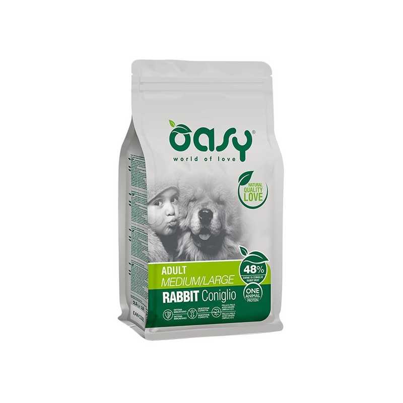 OASY One Animal Protein Adult Medium et Large avec Lapin 12 kg. OASY One Animal Protein Adult Medium et Large avec Lapin 12 kg.