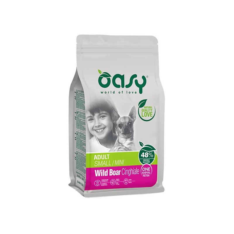 OASY One Animal Protein Adult Small & Mini with Wild Boar 800 gr.
