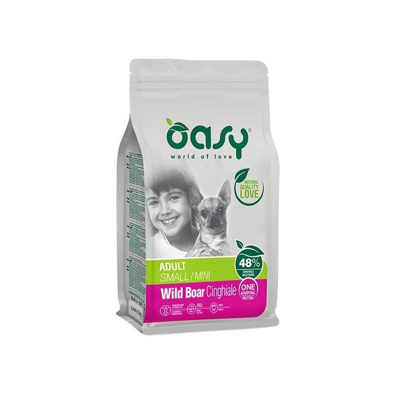 OASY One Animal Protein Adult Small et Mini avec Sanglier 2,5 kg. OASY One Animal Protein Adult Small et Mini avec Sanglier 2,5 kg.