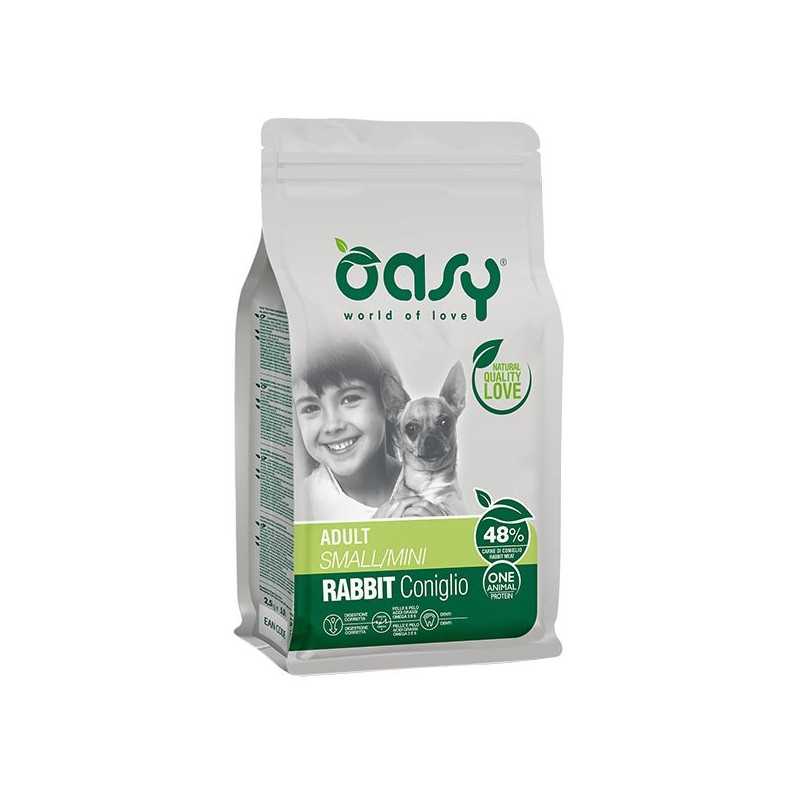 OASY One Animal Protein Adult Small et Mini avec Lapin 800 g.