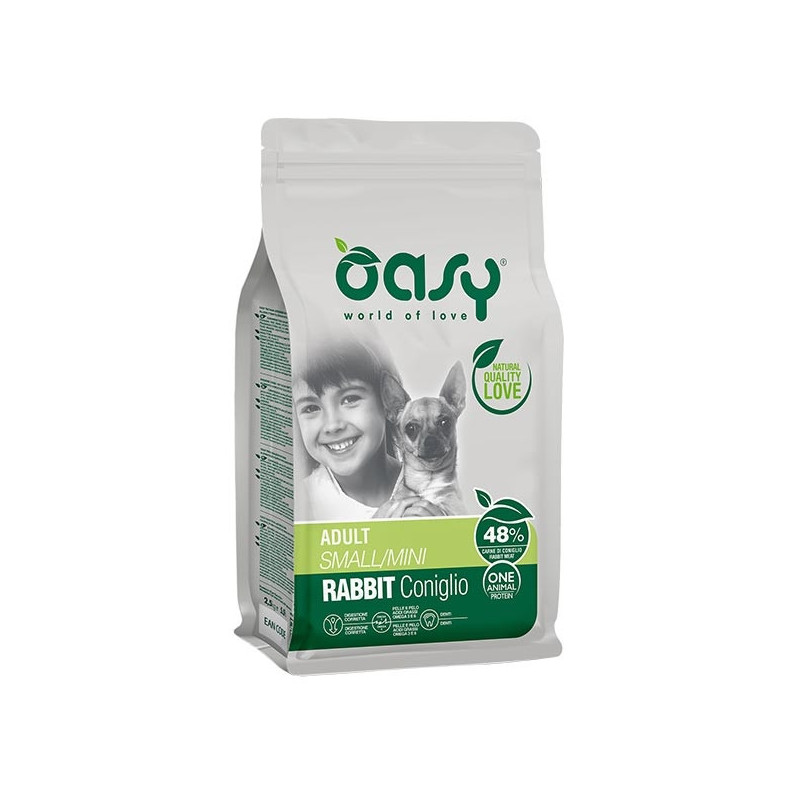OASY One Animal Protein Adult Small & Mini mit Kaninchen 2,5 kg.