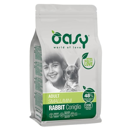 OASY One Animal Protein Adult Small&Mini con Coniglio 2,5 kg. - 