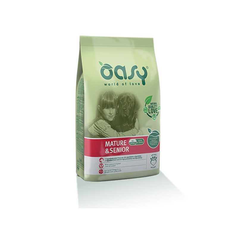 OASY Mature et Senior avec Poulet 12 kg. OASY Mature et Senior avec Poulet 12 kg.