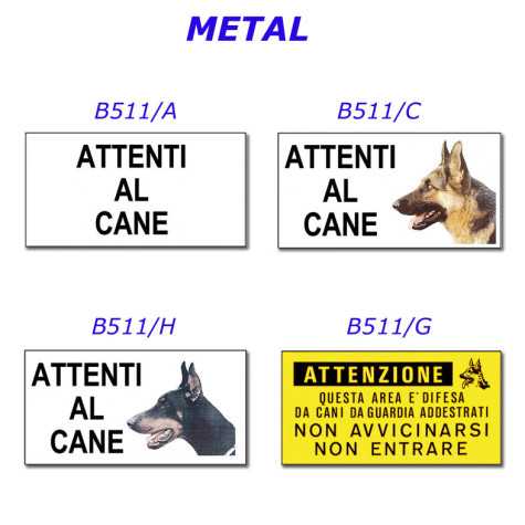 CAMON Targa Attenti al Chien B511/A